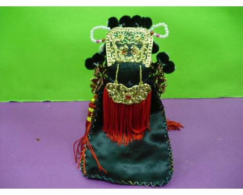 傳統木偶頭盔~夫子盔(黑)